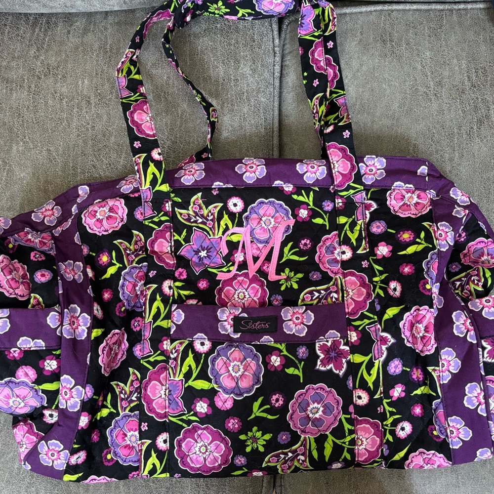 Sisters by Vera Bradley Duffle Bag, Barely Used,Smoke Free Home!